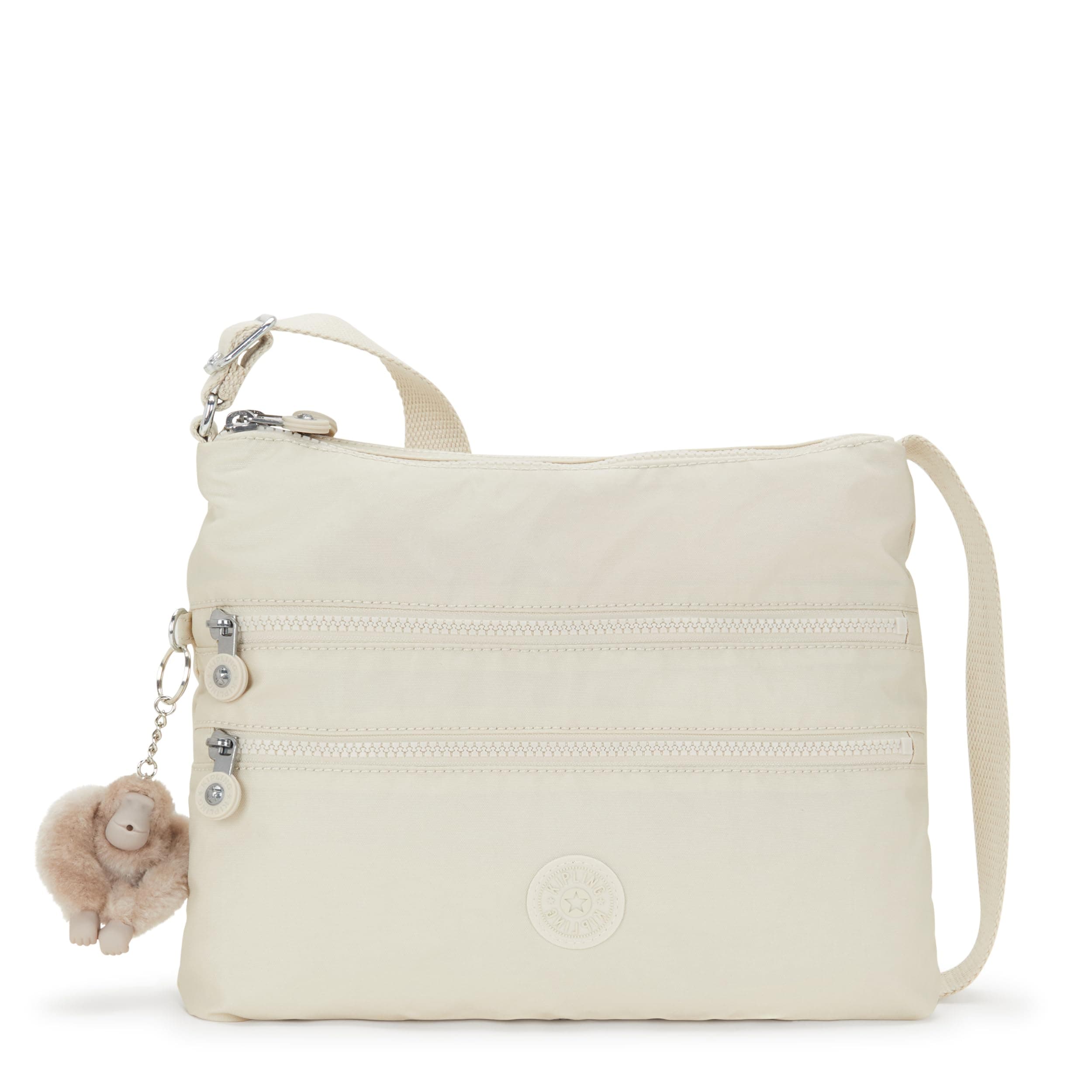 KiplingALVAR Medium crossbody, Beige Pearl (White)