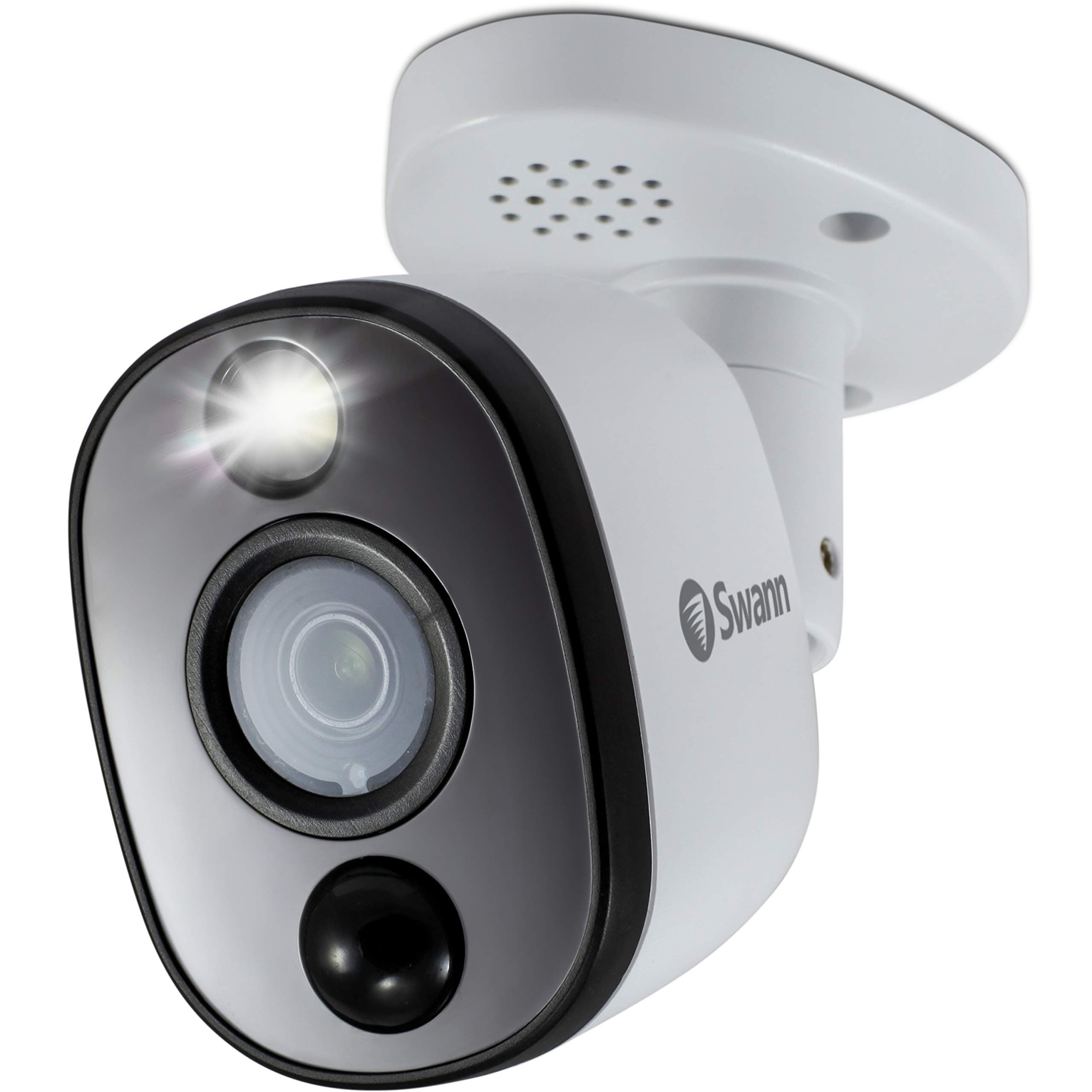 Add-On DVR Bullet Security Camera System with Sensor Spotlight, 4K Ultra HD Video, Indoor or Outdoor Design, Dusk to Dawn Color Night Vision Plus True Detect™ Heat and Motion Detection