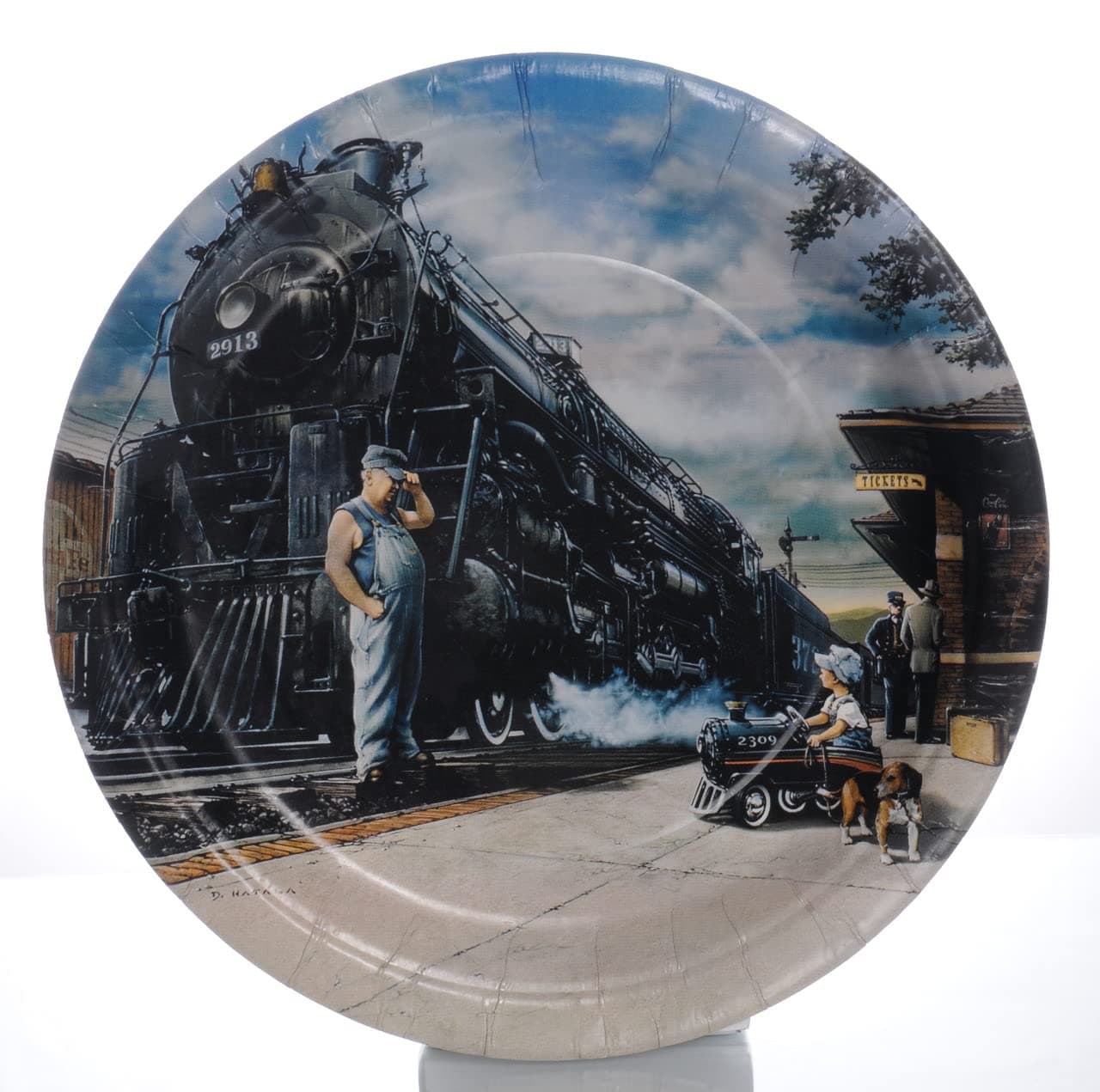 Myco Whistle Stop Train Party Dinner Plates (8 ct)