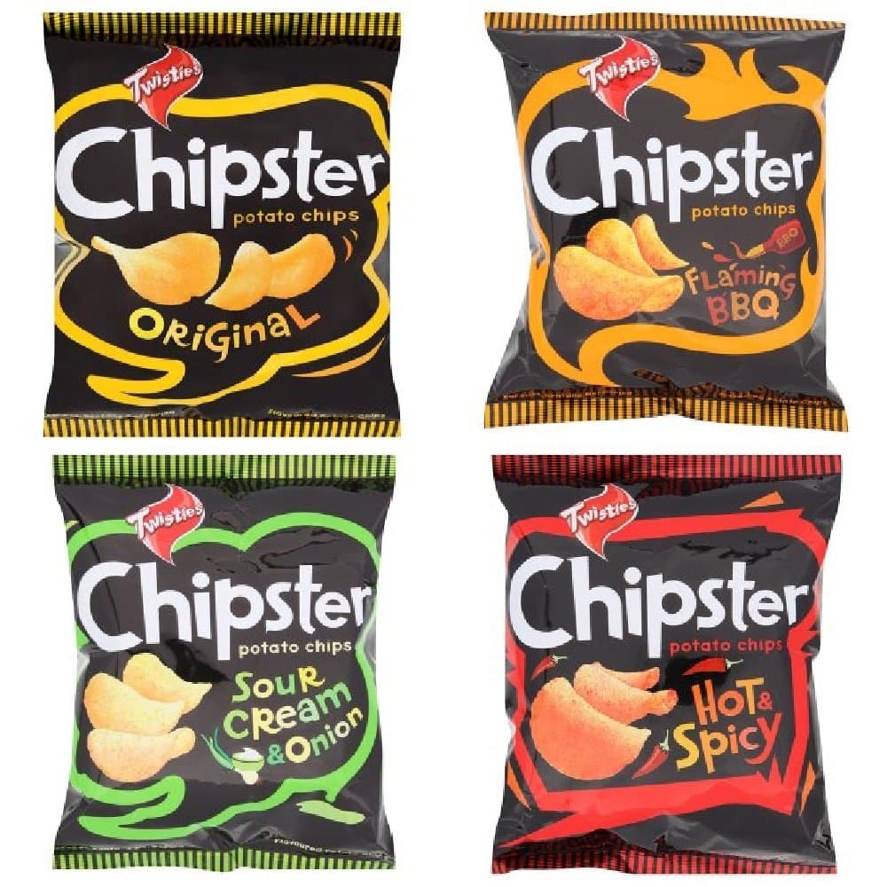 TwistiesChipster Potato Chips 60g (Mix, 30 Packs)