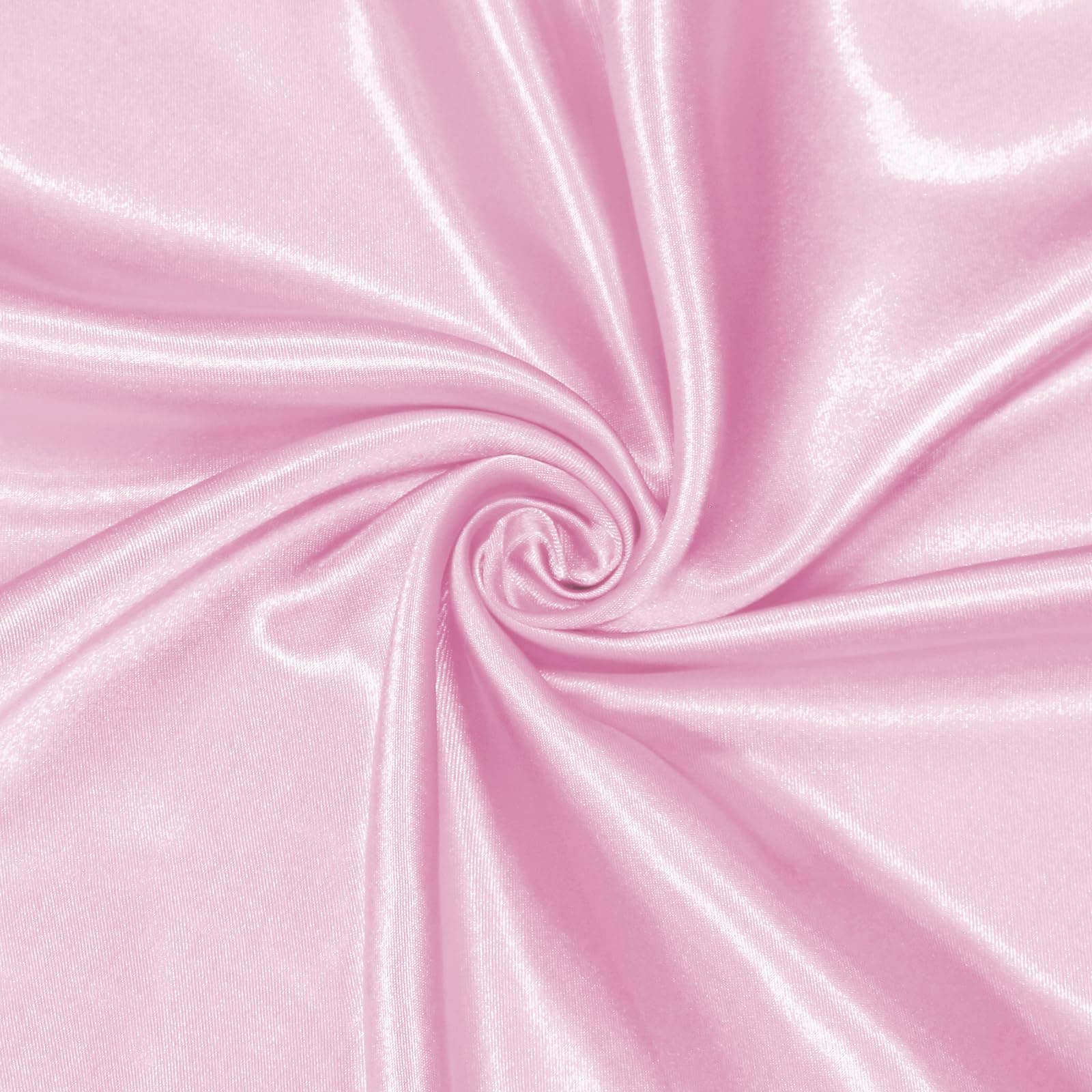 Pink Satin Fabric Per Yard 100% Satin Plain Dyed 36 x 58 Inches Silky Shiny Soft Comfortable Luxurious Reusable Perfect for Wedding Dresses, Wedding Wear, DIY Crafts, Sewing