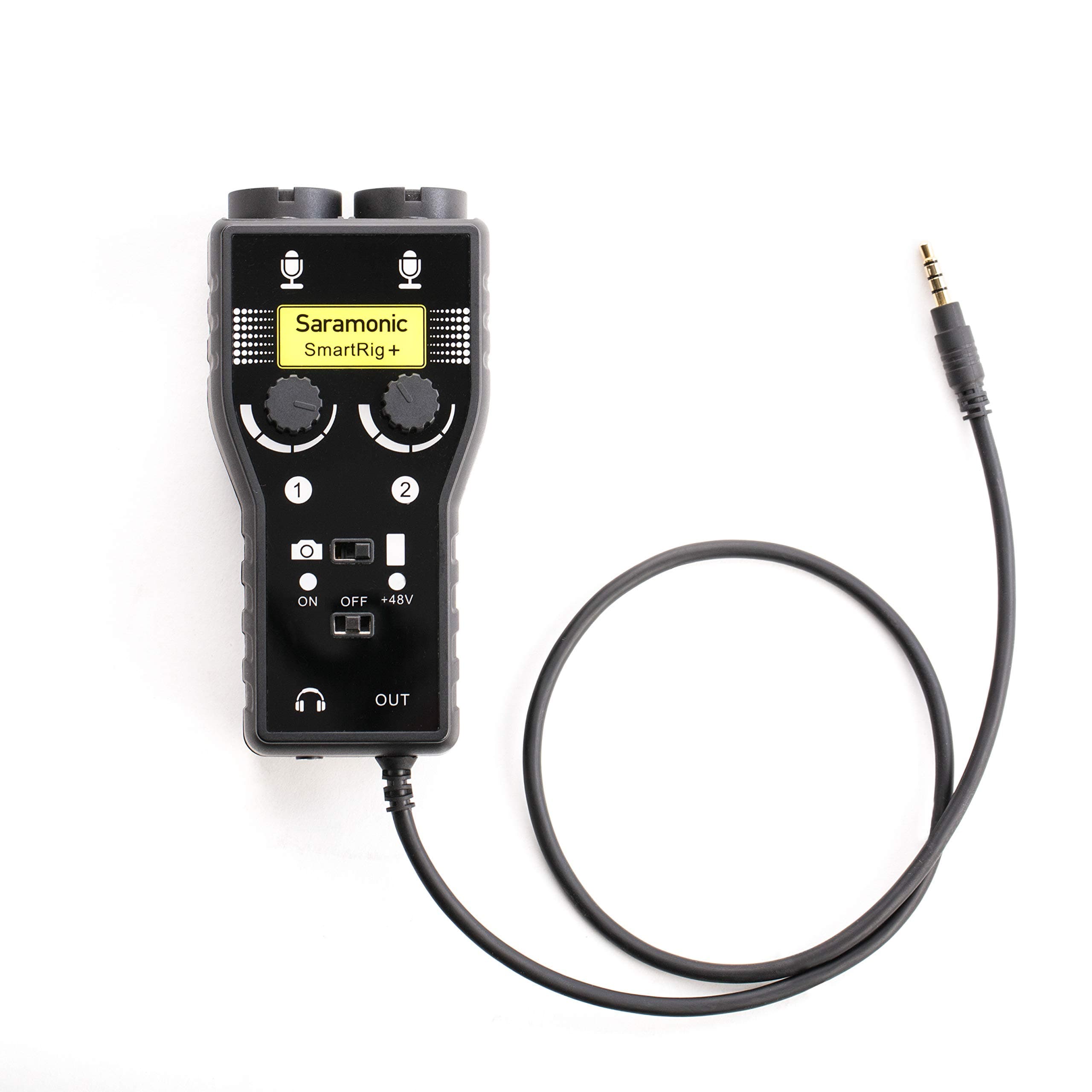 Saramonic2-Ch Audio Interface w/XLR, 1/4" & 1/8” for Smartphones, Tablets & Cameras (SmartRig+)