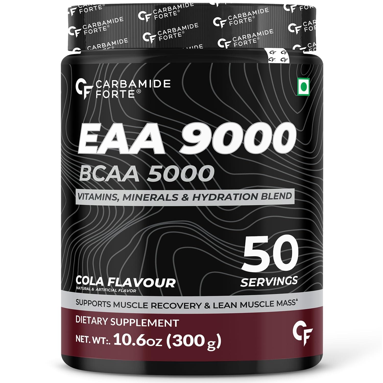 Carbamide Forte Eaa Supplement For Men & Women - 50 Servings | Eaa intra workout Supplement With Bcaa 5000Mg - Cola Flavour 300G | Essential Amino Acids