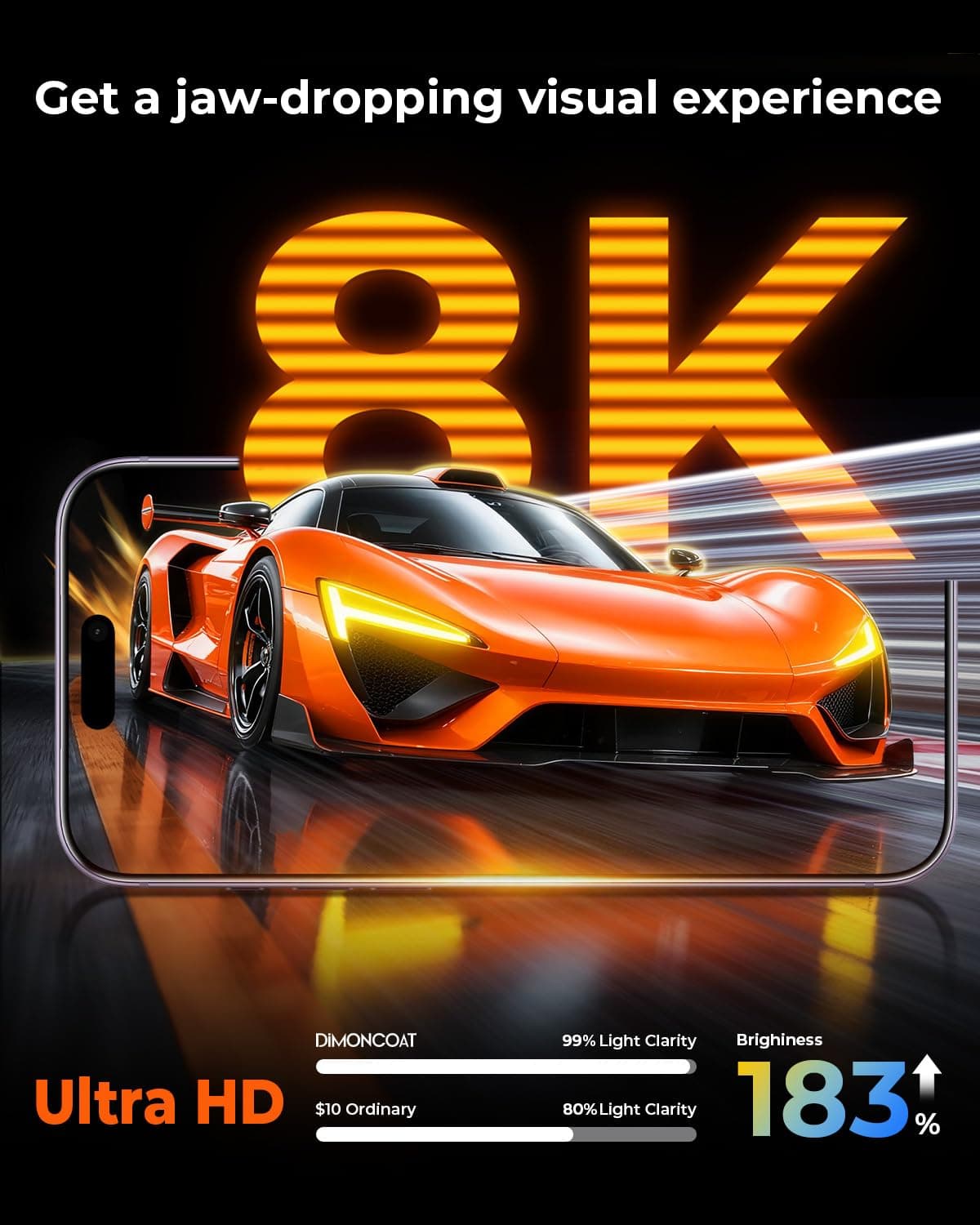 DIMONCOAT 4-PACK Screen Protector Compatible with iPhone 16 Pro Max [Auto Alignment Kit] [10X Military Protection] 16 Pro Max 6.9 inch Tempered Glass Film [Case Friendly]