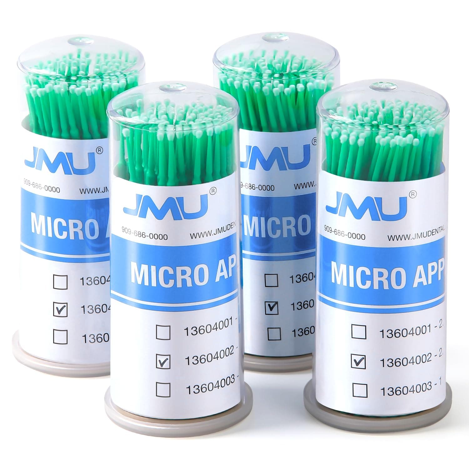 JMU 400pcs Dental Micro Applicators Brushes Fine, Disposable Microswabs
