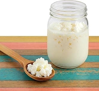 Kefir, Milk Kefir Grains, Milk Kefir Starter Grains, DIY Fermented Probiotic Drink, Works with Whole Milk, Almond Milk, Goat Milk, Coconut Milk