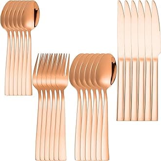 Silverware Set for 6, 24-Piece 18/10 Stainless Steel Flatware Set,Forged Cutlery Set Matte Finish for Home,Restaurant and Parties, Dishwasher Safe.