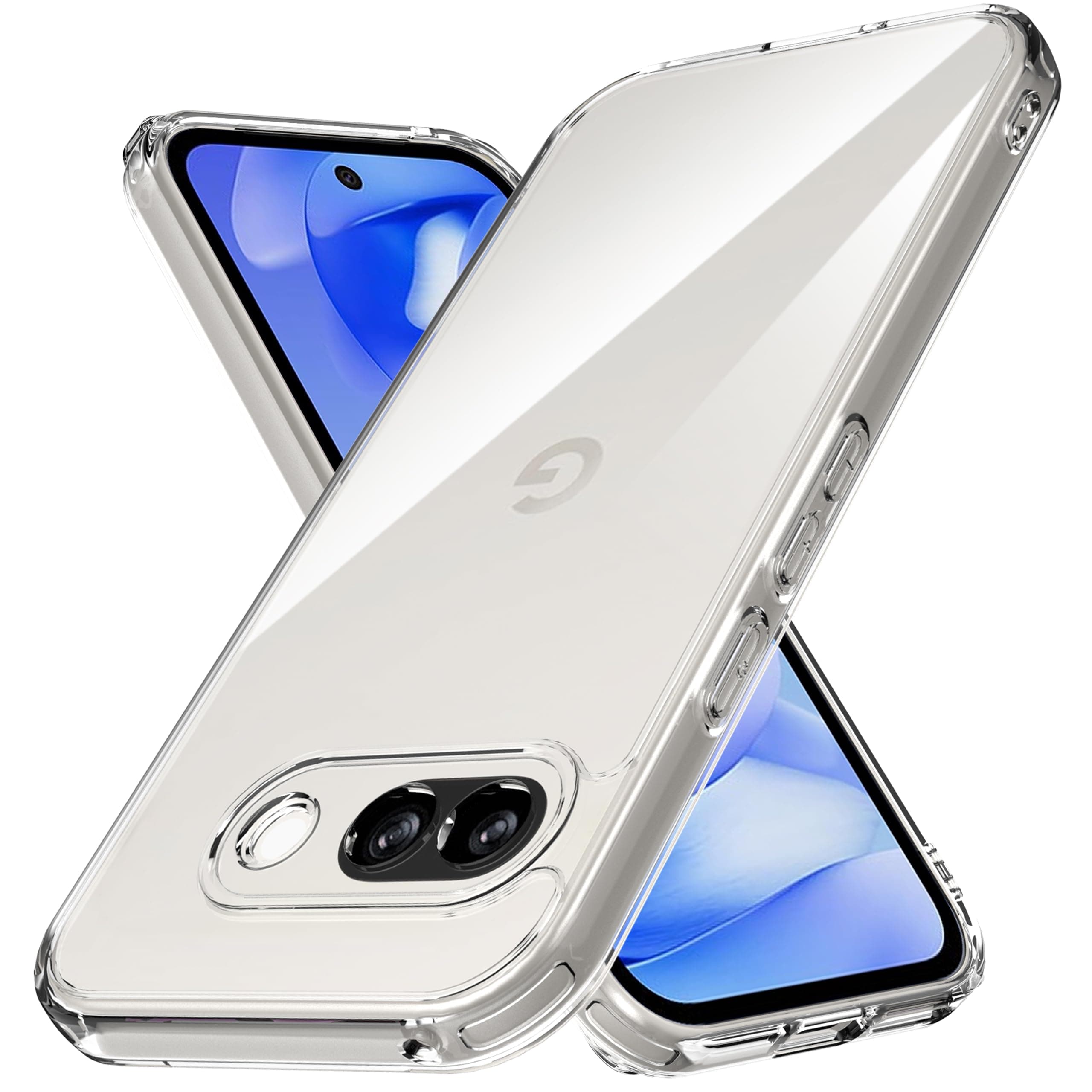Designed for Google Pixel 9a Case Clear Cover Phone Case [Anti Yellowing] .Military-Grade Shockproof.Ultra-Thin Drop-Proof and Ultra-Soft .for Pixel 9a