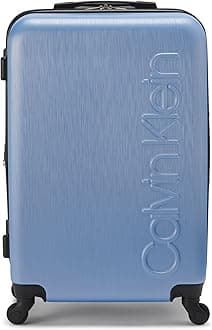 Women's Hard Side Upright Luggage Spinner Light Weight Suitcase, Forever Blue, Medium