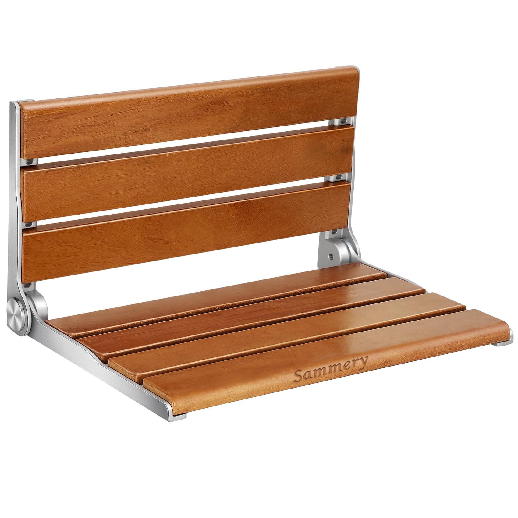 18" Wall Mount Shower Seat, Shower Bench Wall Mount for Inside Shower, Fold Down Shower Seat, Shower Seats for Adults