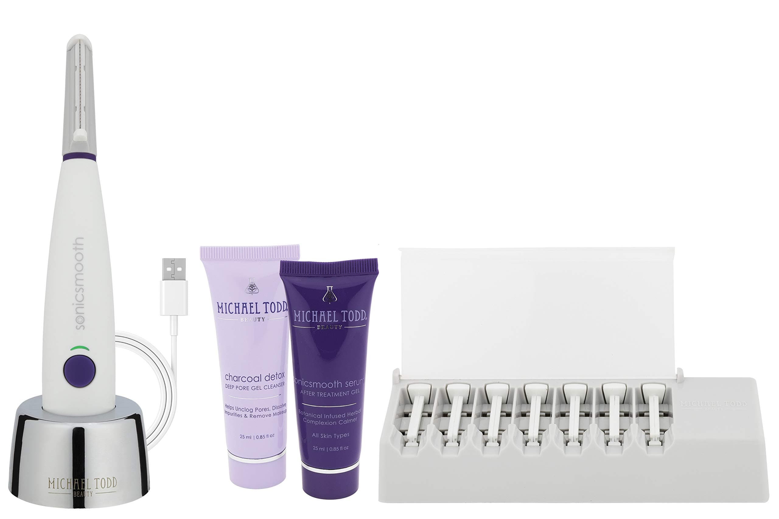 (Sonicsmooth Pro, White) - Michael Todd Sonicsmooth Pro Hair Removal Tool (Sonicsmooth Pro, White)