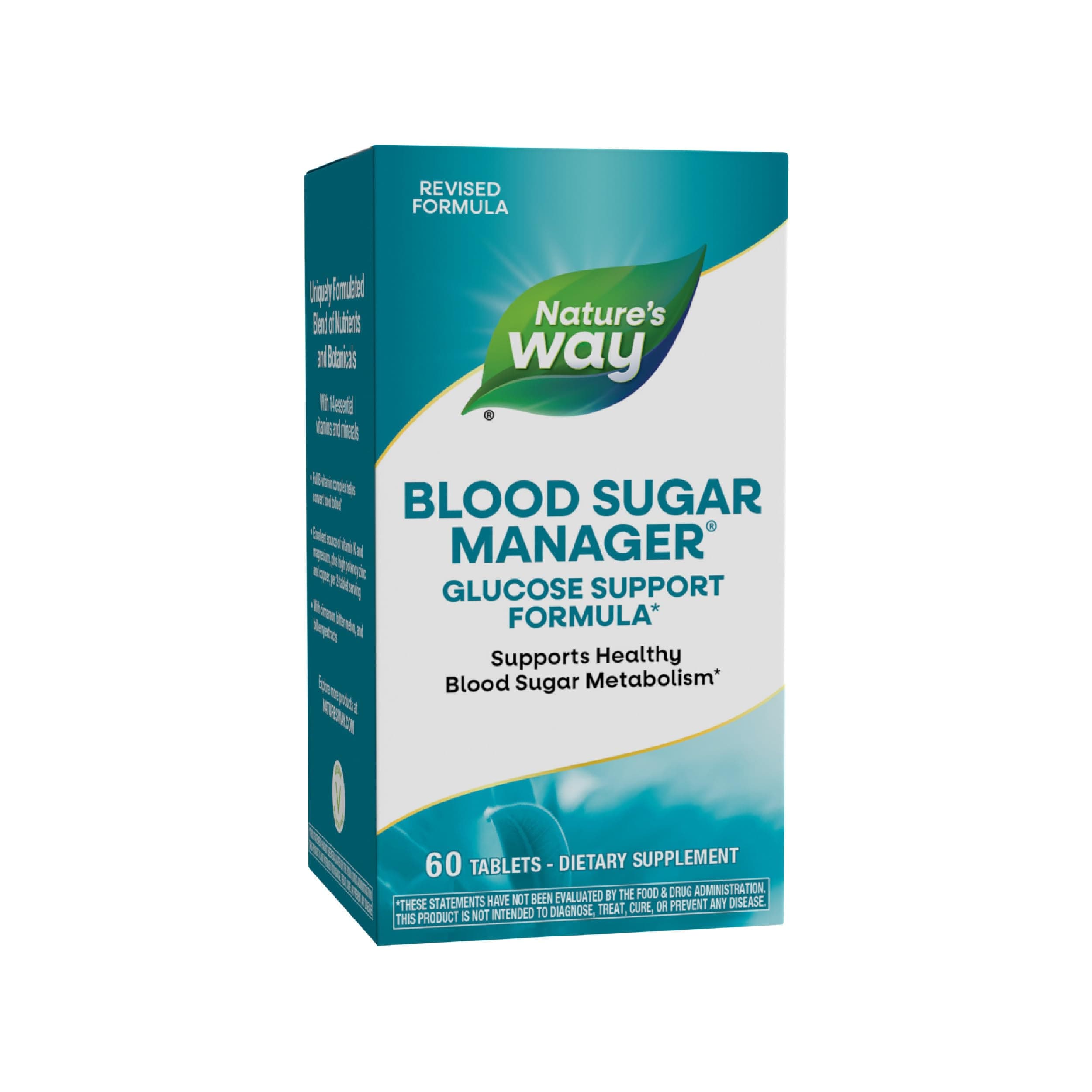 Nature's Way Blood Sugar Manager Glucose Support Formula*, 60 Count