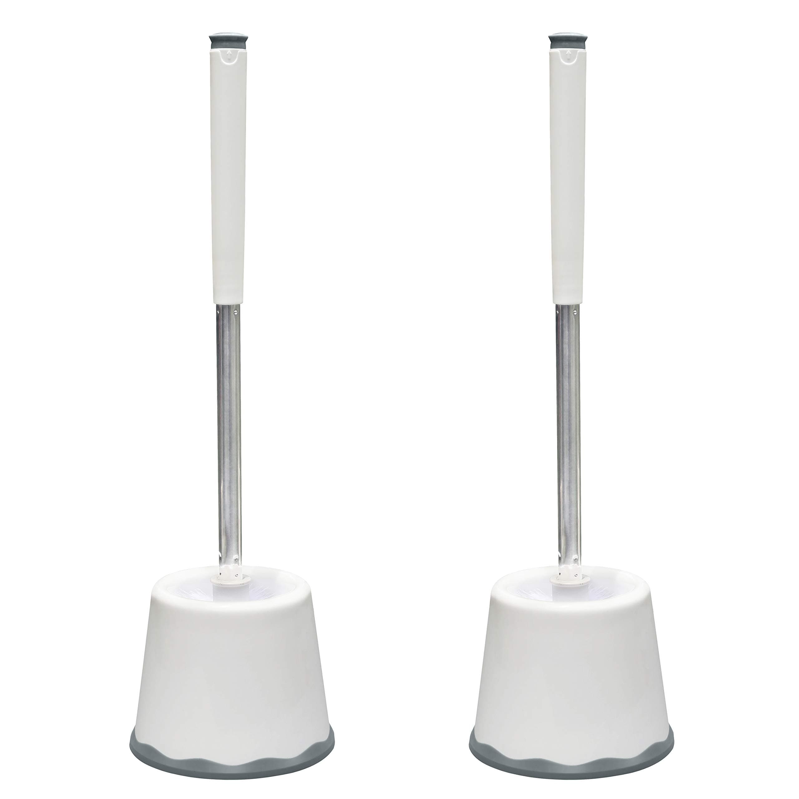 PHYEX2-Pack Toilet Brushes with Long Handle, Brush and Holder