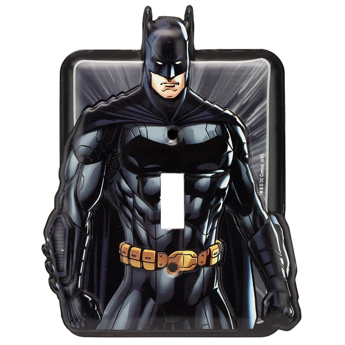 Open Road Brands Batman Embossed Metal Switch Plate