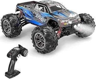 Heattack High Speed 40 Km/H 4Wd 2.4 Ghz Remote Control Truck 1:18 Scale Radio Controlled Off-Road Rc Car Electronic Monster Truck R/C RTR Hobby Cross-Country Car Buggy,Multicolor
