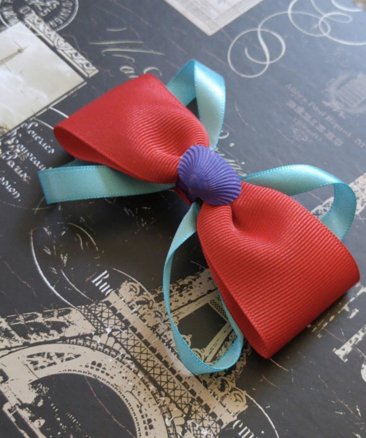 Little Mermaid Hair Bow