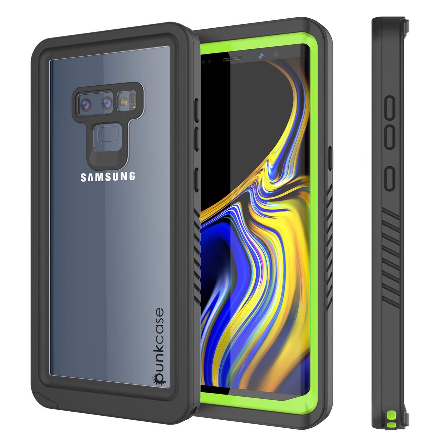 PunkCase Galaxy Note 9 Waterproof Case, [Extreme Series] [Slim Fit] [IP68 Certified] [Shockproof] [Snowproof] [Dirproof] Armor Cover W/Built In Screen Protector for Samsung Galaxy Note 9 [Green]