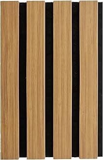 Decoranddecor Acoustic Slat Wood Wall Panels and Ceiling Panelsling Decorative 3D MDF 16cmx24cm - Oak
