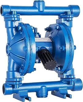 Happybuy Double Diaphragm Pump 9GPM Nitrile Rubber Diaphragm