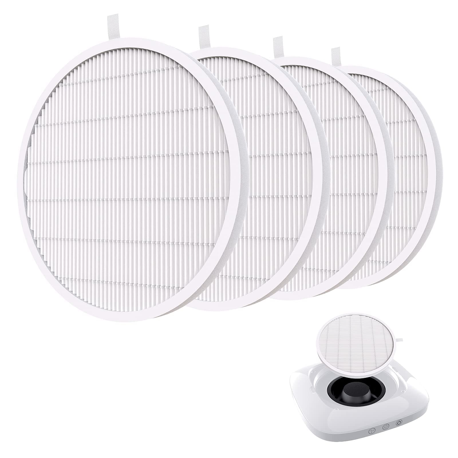 Nail Dust Collector Replacement Filter 4 Pack, Reusable Dust Filter for MelosySusie Nail Dust Collector Vacuum Fan Dust Collector Extractor Electric Dust Suction Machine