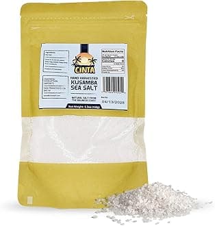 Cinta - Balinese Kusamba Sea Salt, Hand-Harvested Sea Salt from Bali, All-Natural Small Crystal Sea Salt With No Additives or Refining, Natural Salt for Cooking, Snacks, and More, 5.3 oz