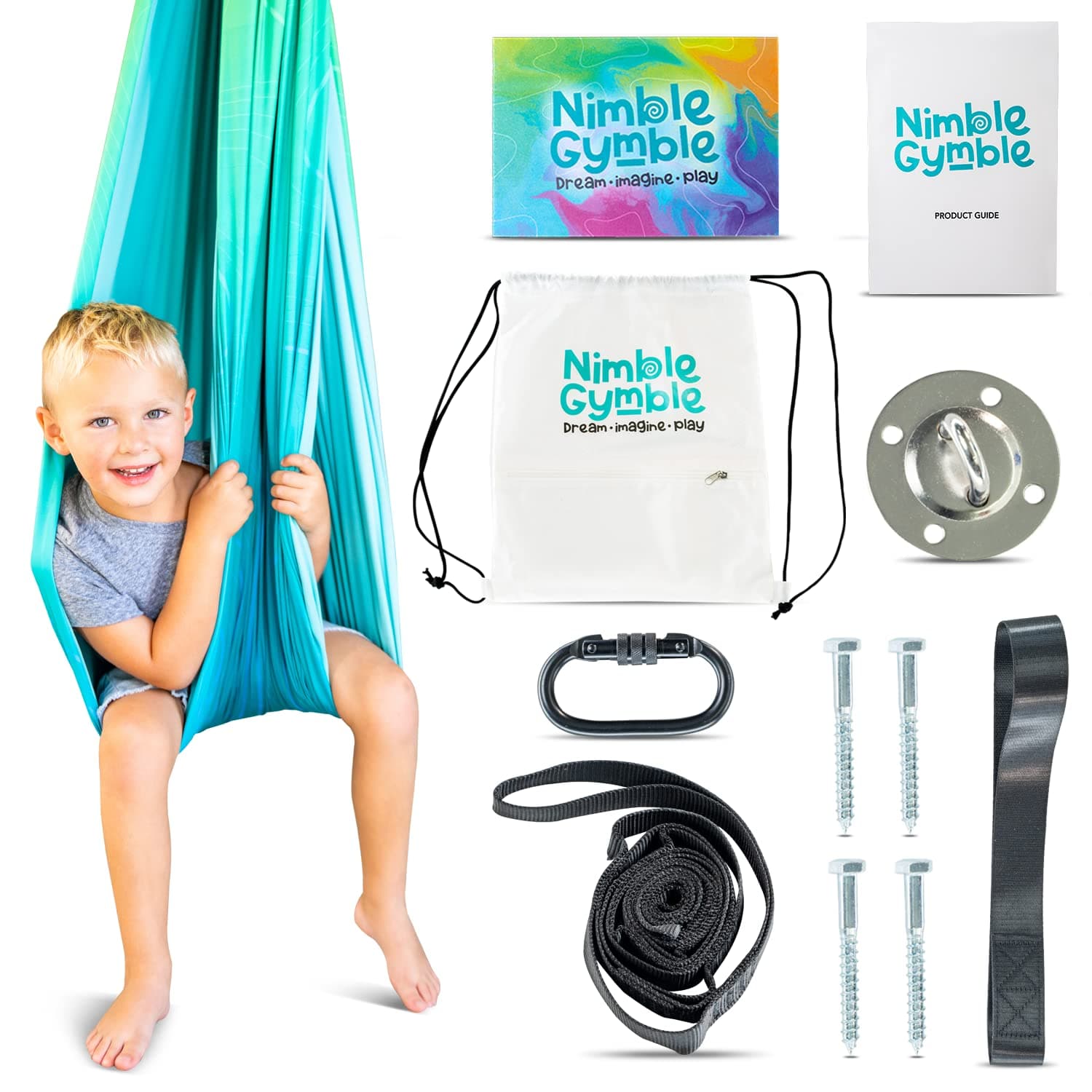Nimble GymbleSensory Swing (Blue/Green)