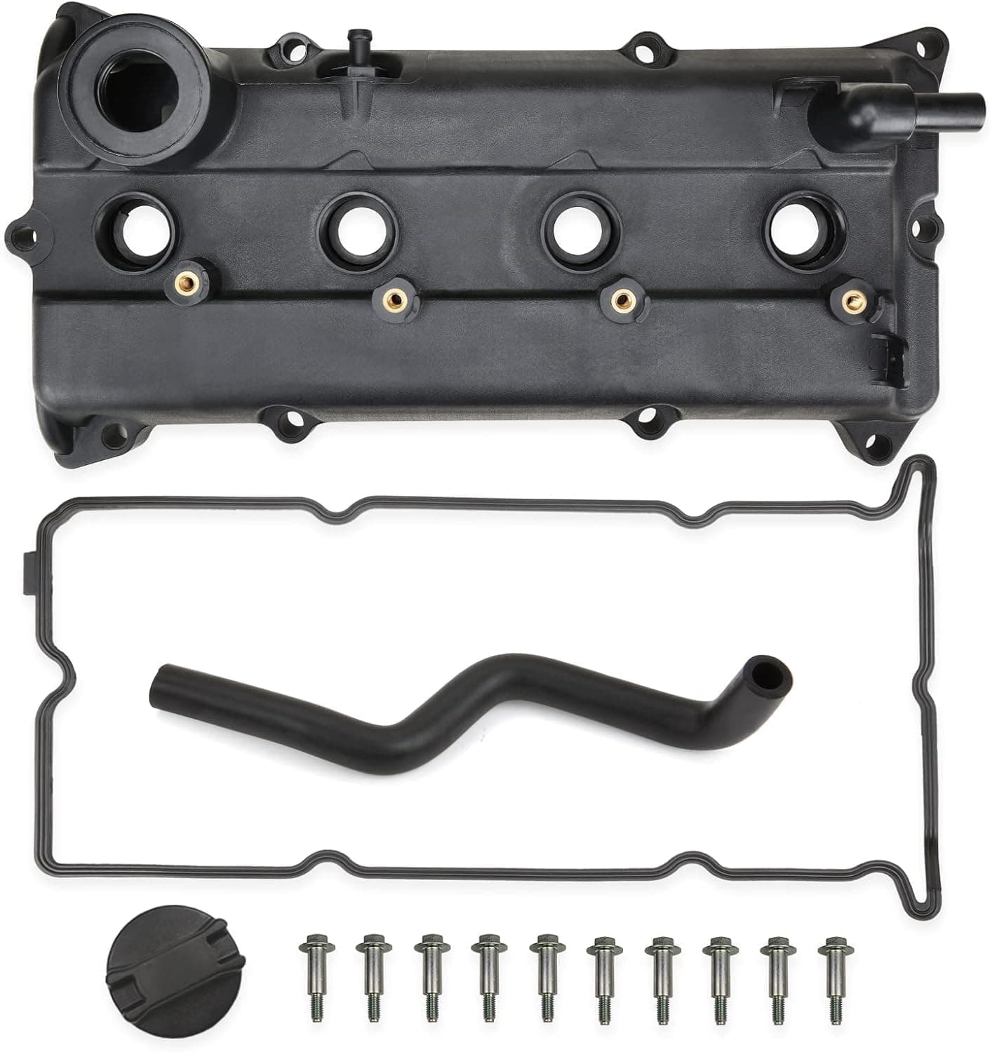 MITZONE Engine Valve Cover Kit Gaskets, Spark Plug Tube Seals Set, Oil Filler Cap, PCV Valve, Bolts Compatible with 2002-2006 Nissan Altima Sentra 2.5L Replaces 13264-3Z001 13264 3Z001 264-982
