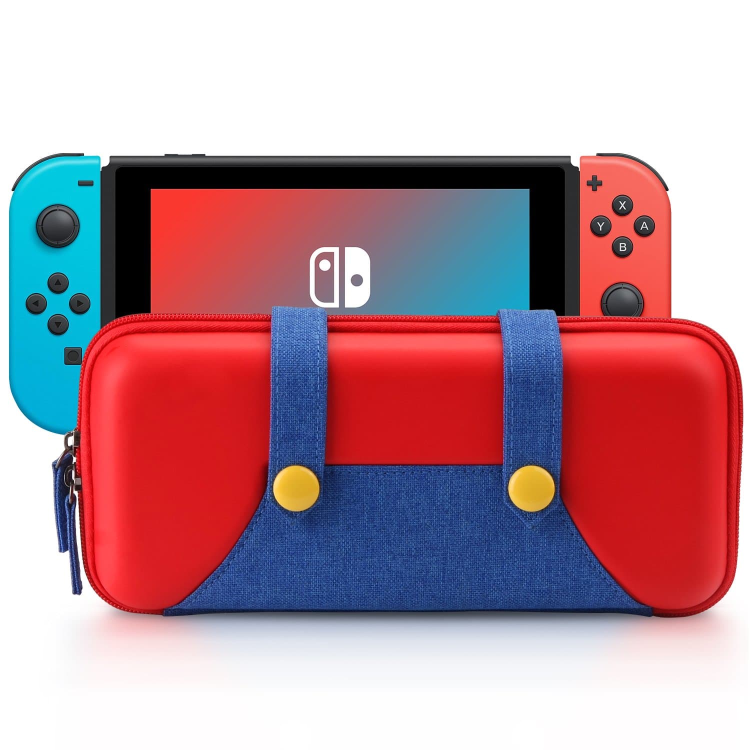 Hometty Carrying Case Compatible with Nintendo Switch - Protective Hard Shell Portable Travel Carry Case Bag for Nintendo Switch Console & Accessories