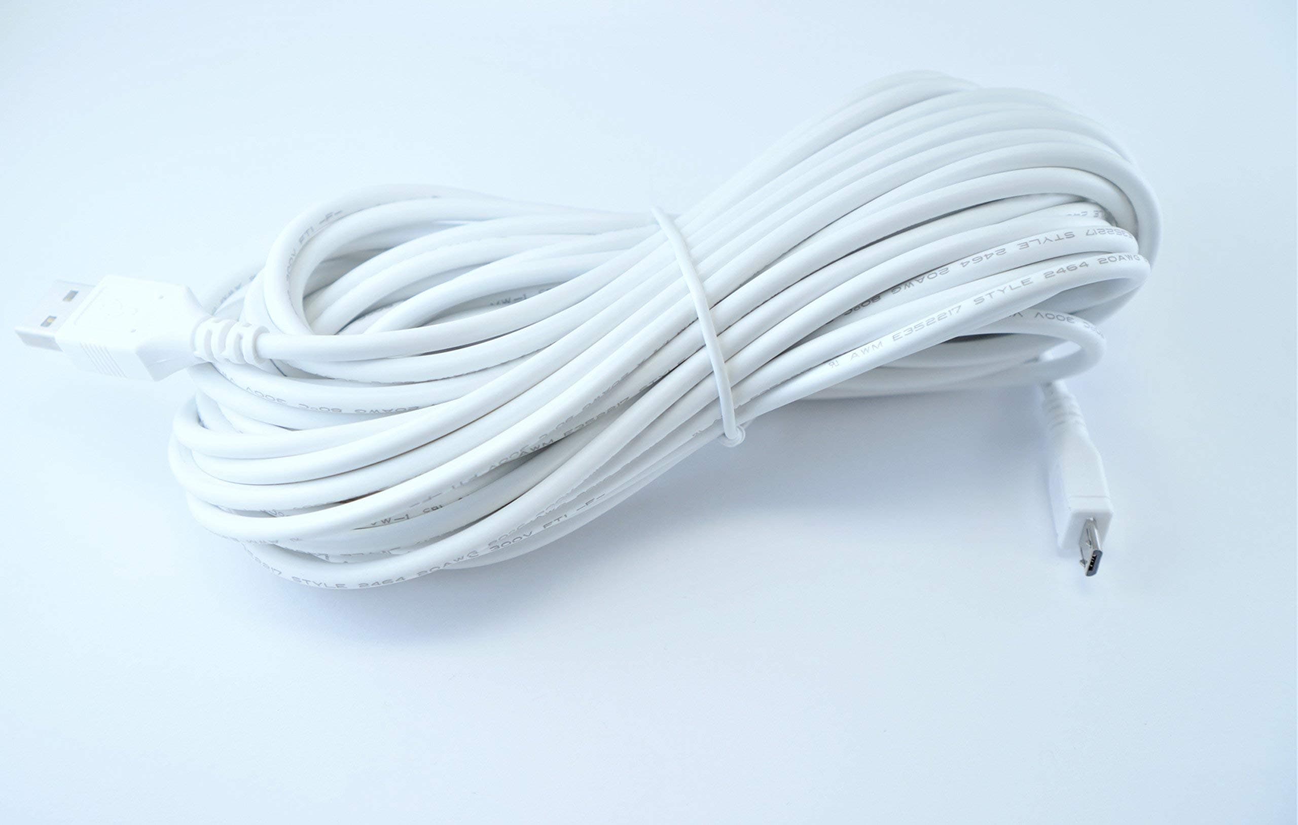 OMNIHIL White 30 Feet Long High Speed USB 2.0 Cable Compatible with Amaryllo Apollo