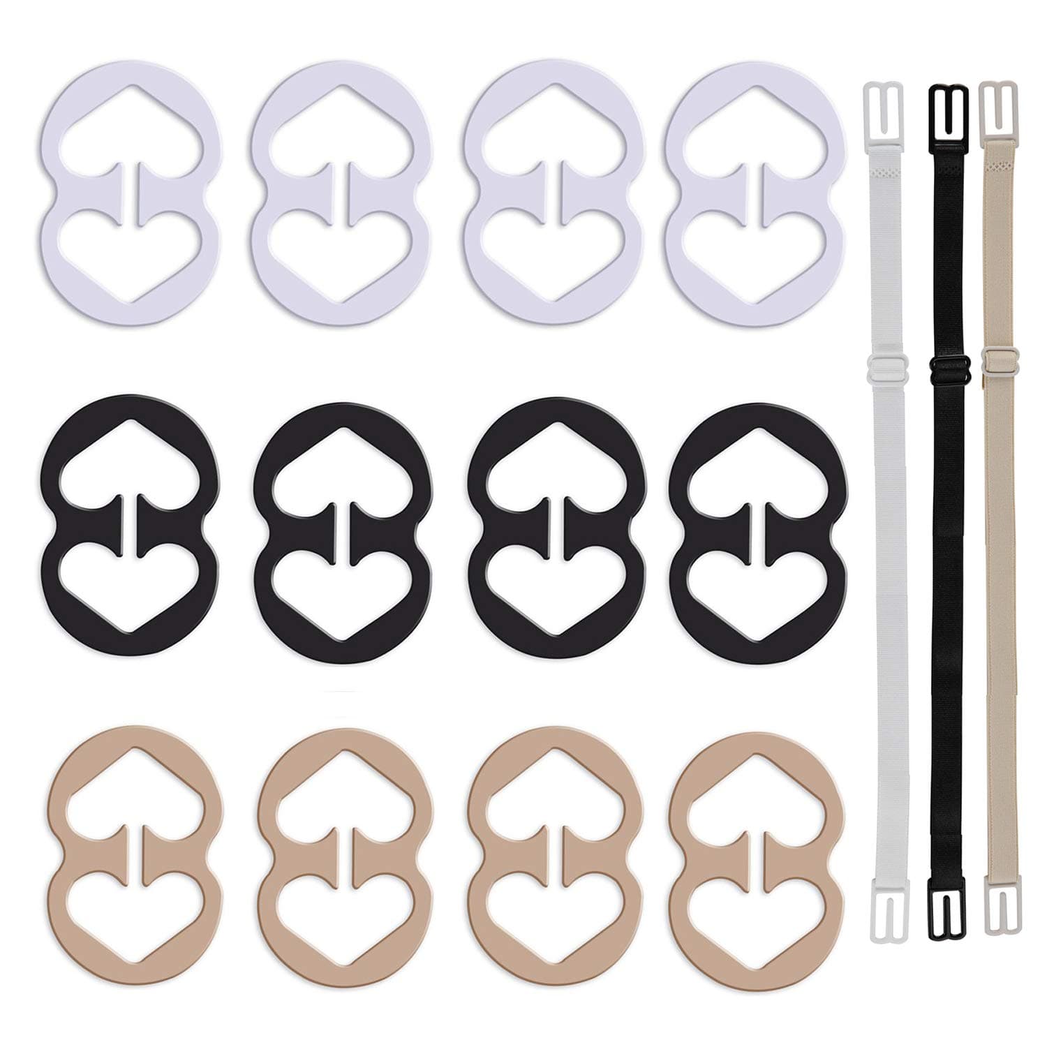 Bra Strap Clips Bra Extenders Bra Strap Holders - Racer Back - Conceal Straps - Cleavage Control