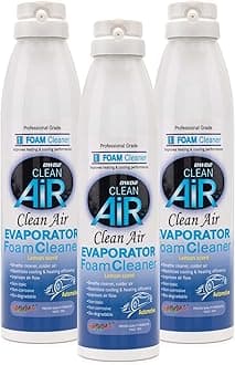 Clean AIR Premium Automotive Foaming AC Evaporator Coil Cleaner (Regular) Renew Your air Conditioner! (3 Pack)