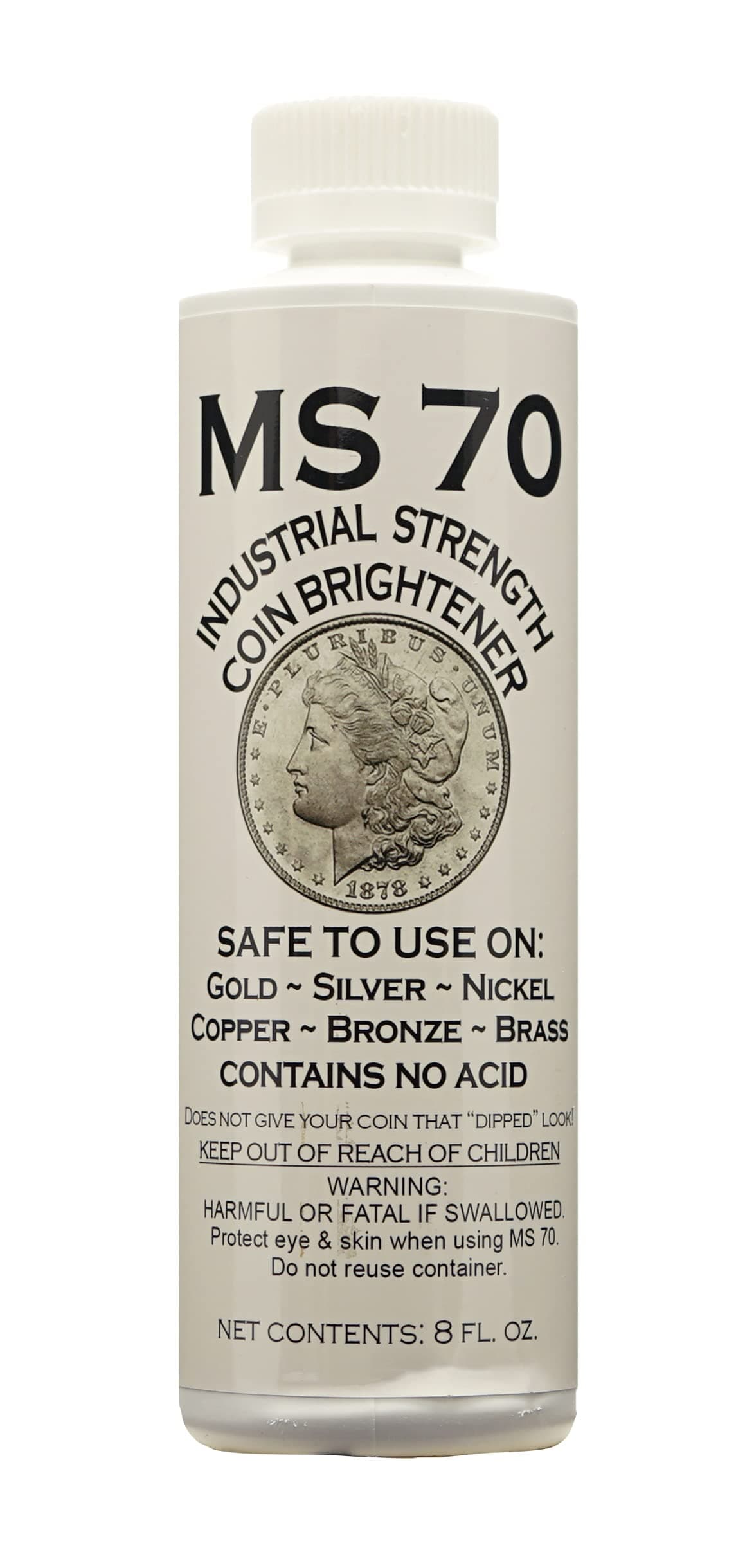 MS-70 8 oz. Coin Cleaner (Qty = 1 Bottle)