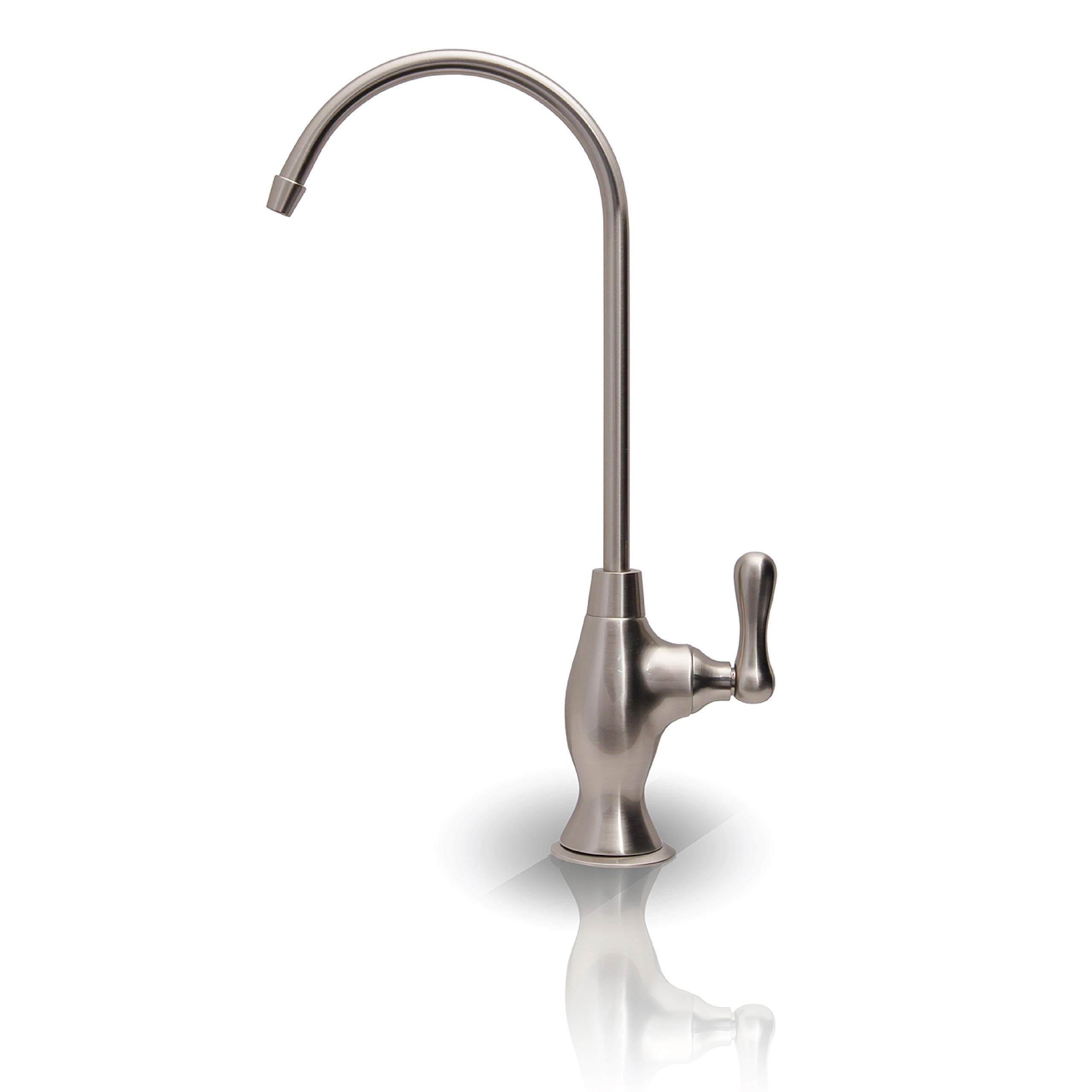 Systems Faucet-CD-NP Kitchen Drinking Water Ceramic Disc Luxury Designer Faucet, Non-Air Gap Lead-Free, Brushed Nickel