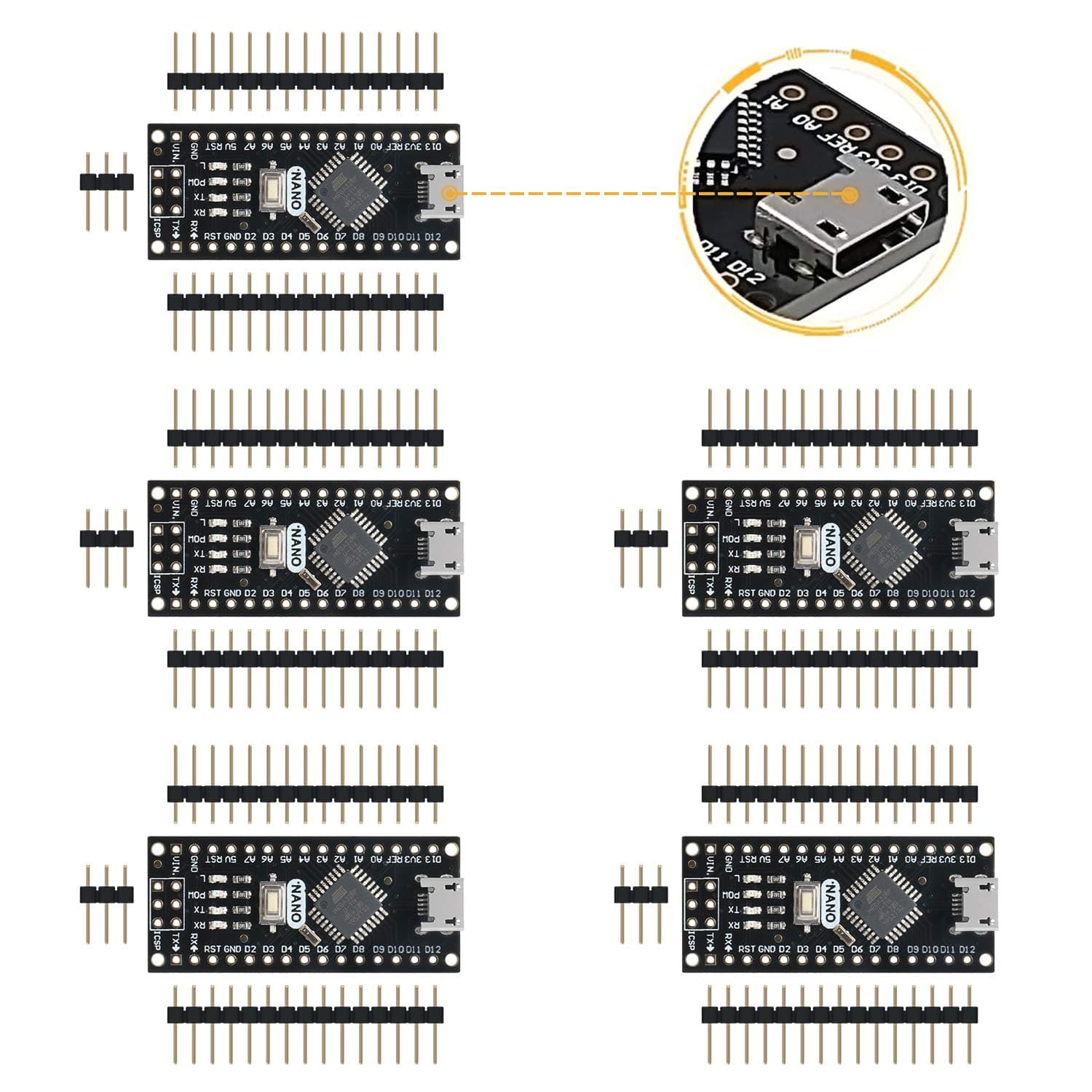 Arduino Nano V3.0 Micro-Controller Board(no solder))