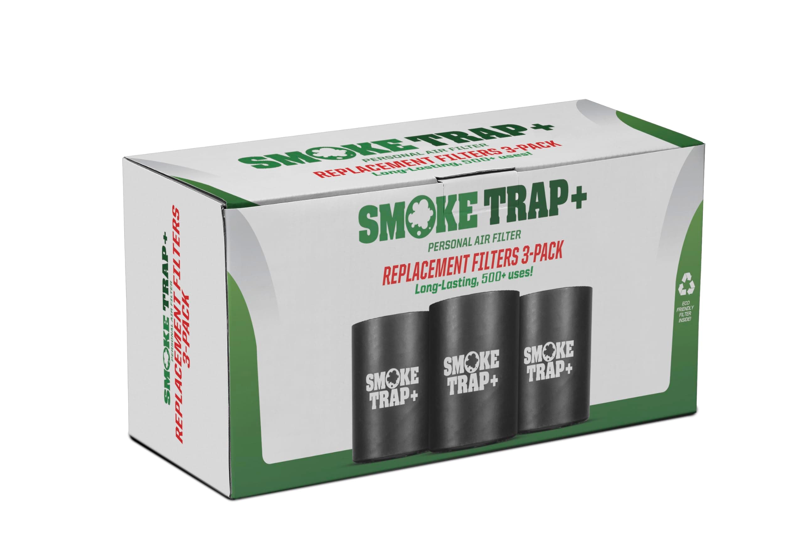 ECO Replacement Filter Cartridges For Smoke Trap - Triple Filters - Zero Plastic Waste - Maximum Air Flow - Long Lasting 500+ Exhales (3)