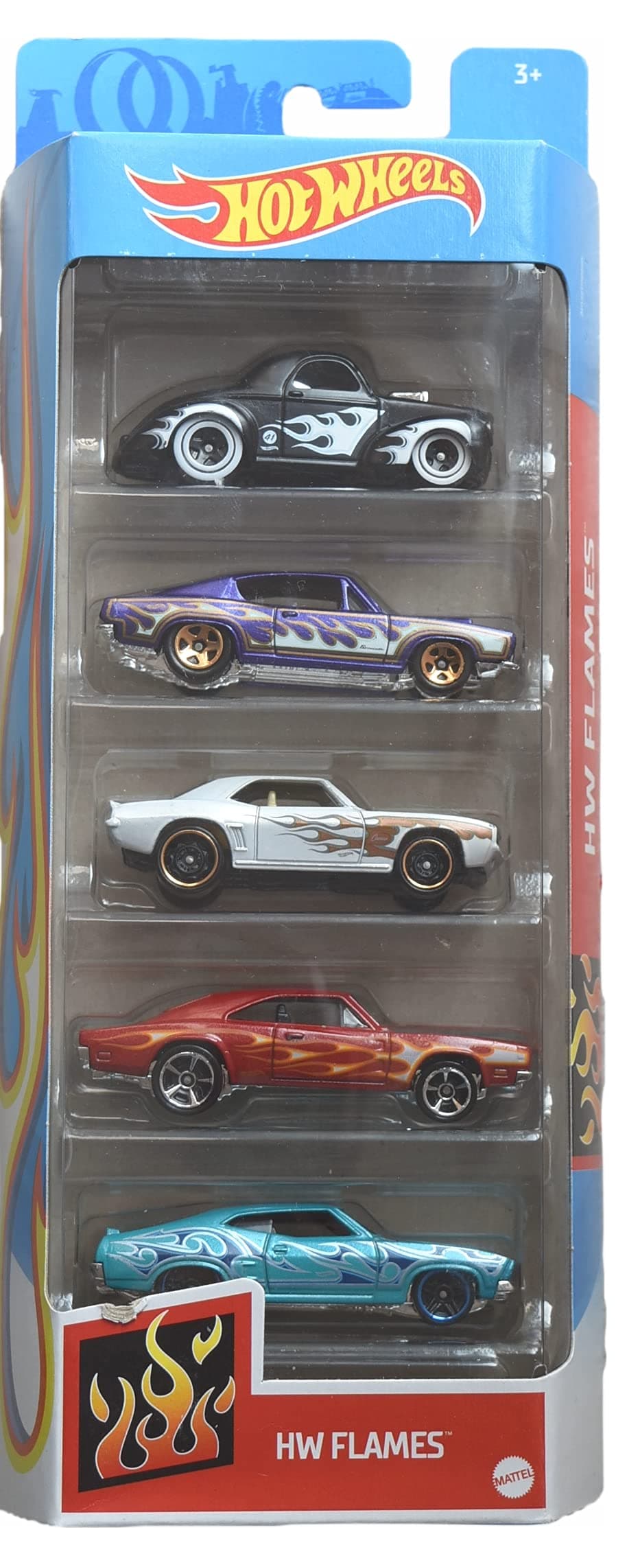 Hot WheelsFlames- Pack of 5