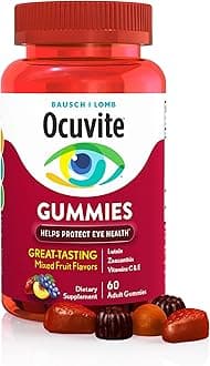 Ocuvite Eye Vitamin & Mineral Supplement, Gummy Multivitamin for Eyes, Zinc, ...