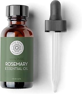 Pure Body Naturals - 100% Pure Rosemary Essential Oil, Steam-Distilled for Aromatherapy, Scalp Massage & DIY Blends, 1 Fl Oz