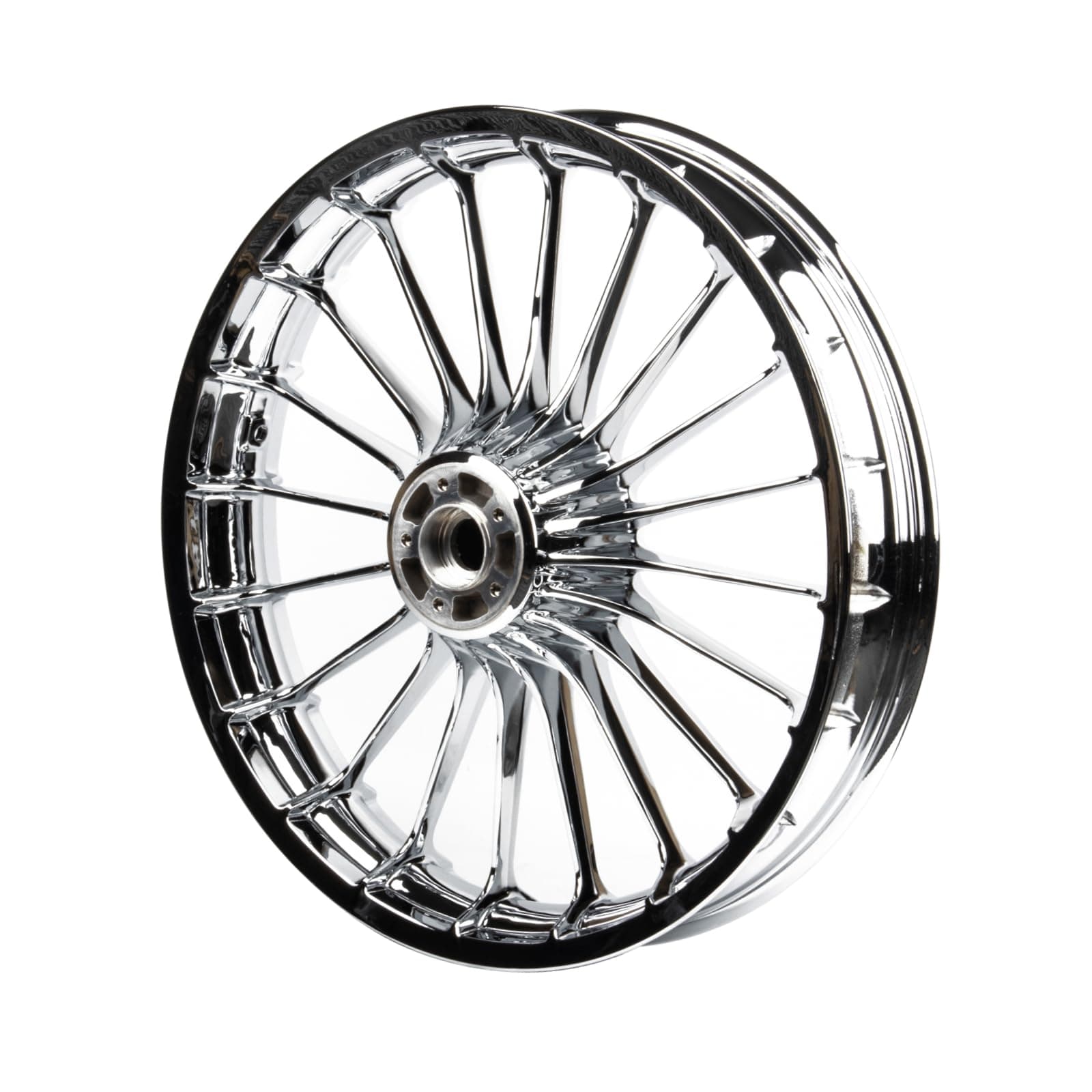 21x3.5 Front Wheel Compatible with '14-later Breakout FXBR FXBRS Front Aluminum Chrome Spoke 21 inch Chrome Turbine Wheel Tubeless (21x3.5 CHROME BREAKOUT)