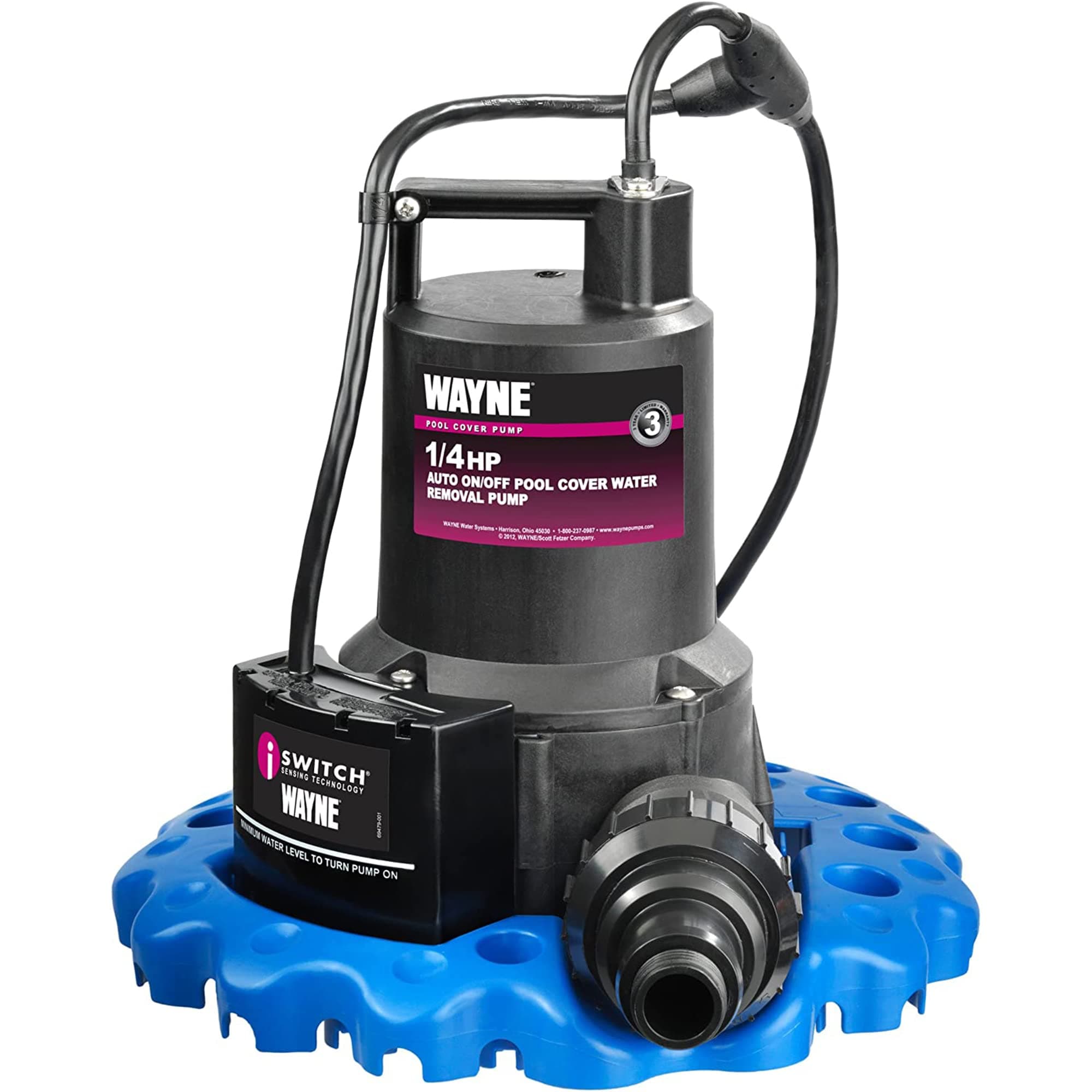 WAYNE WAPC250 1/4 HP Automatic ON/OFF Water Removal Pool Cover Pump