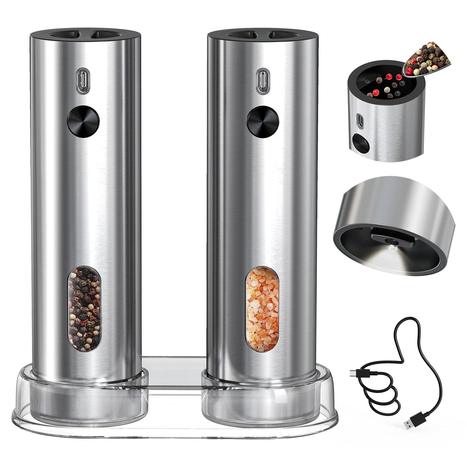 CIRCLE JOY Electric Pepper Grinder KYMQ-67A-BS