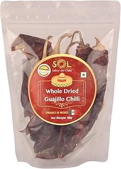 Sol Whole Dried Guajillo Chillies with stem, 60g