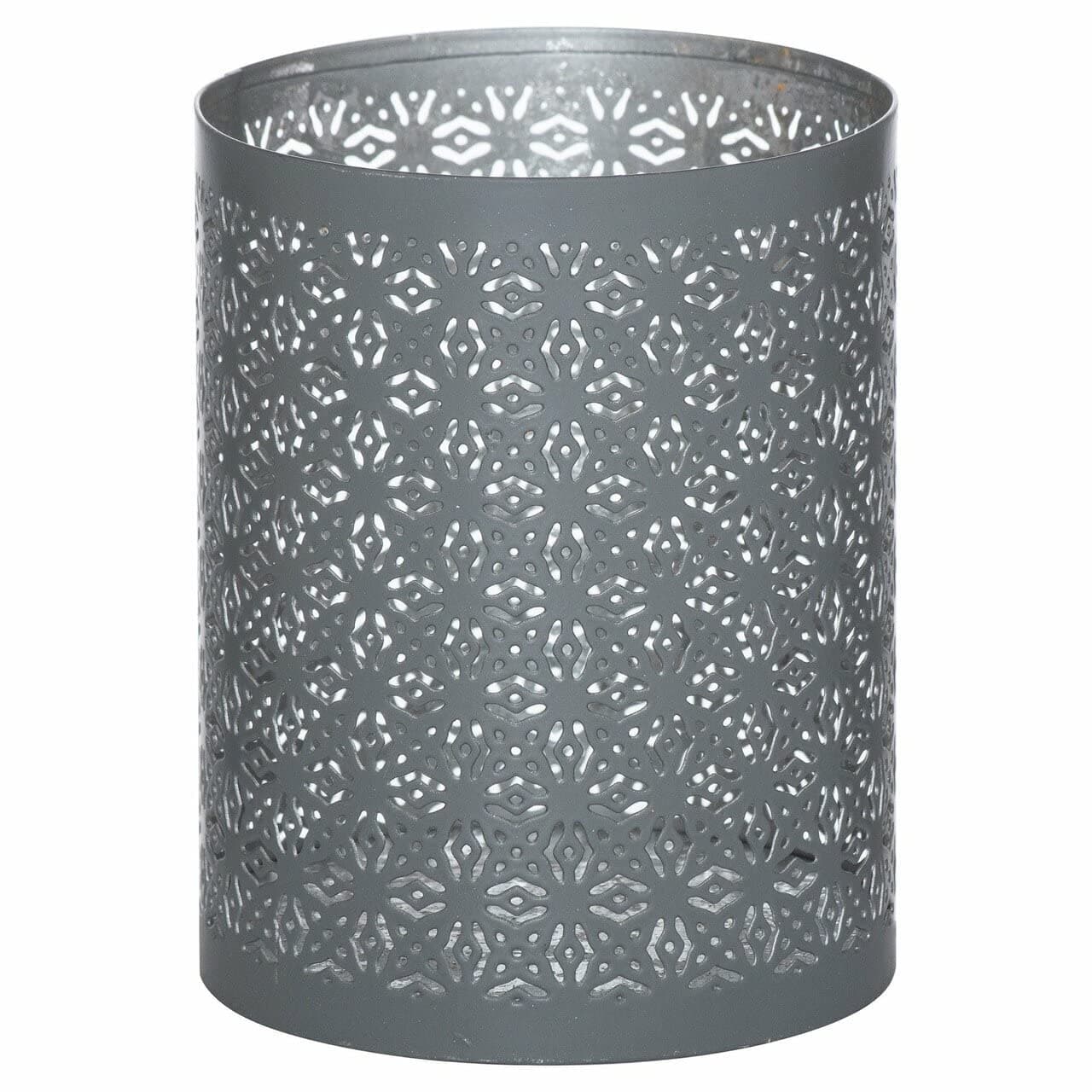 Hill InteriorsMedium Silver and Grey Glowray Lantern, METAL, Mixed, 13 x 10 x 0.15 cm