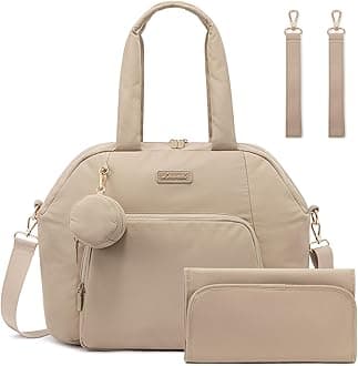 LOVEVOOK Diaper Bag Tote with Pacifier Case and Changing Pad