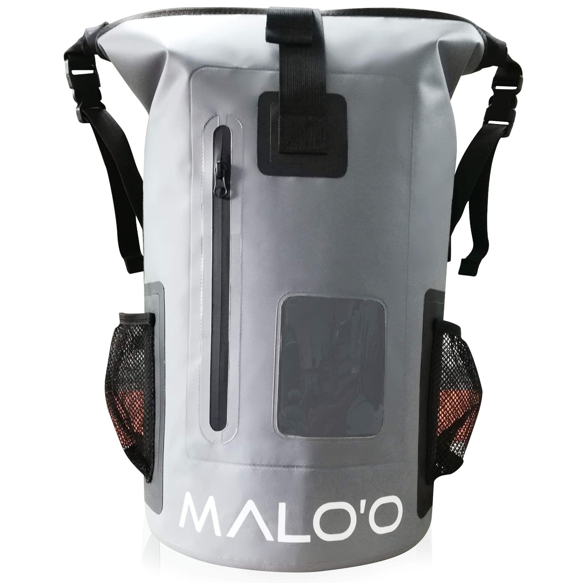 Malo'o 30L Waterproof Roll-Top Backpack - Ideal for Beach, Backpacking, Fishing, and Kayaking
