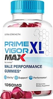 Prime Vigor XL Max - PrimeVigor XL Max Gummies for Men - Maximum Strength, Prime Vigorxl for Men, Primevigormax Advanced Formula Gummys, Primevigorgummies Supplement, 60 Gummies for 1 Month