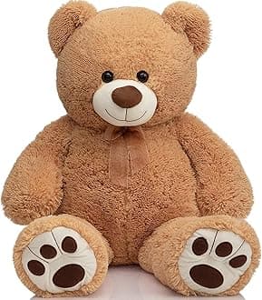 3 Feet Giant Brown Teddy Bear Plush Toy | Big Stuffed Animal | Ultra Soft, Huggable & Cuddly Gift for Kids, Girls, Boys | Perfect for Birthday, Valentine’s Day