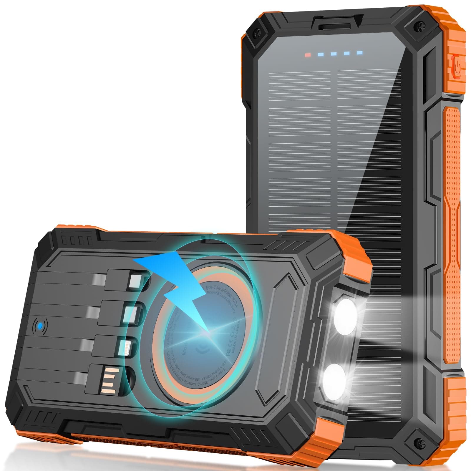 Solar Power Wireless Portable Phone Charger