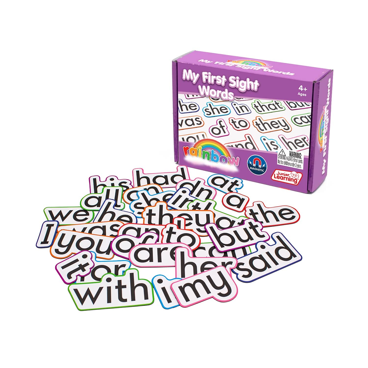 Junior LearningMy First Sight Words | Educational Literacy Magnetic Resources Perfect for Classroom or Home School Use | Ages 4-5, Reception - Year 1