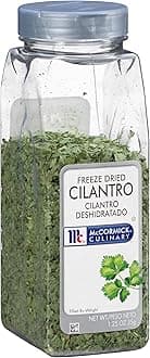 McCormick Culinary Freeze Dried Cilantro, 1.25 oz - One 1.25 Ounce Container of Dried Cilantro Leaves for a Citrus-Like Flavor, Best for Mexican Cuisine, Salads, Guacamole and More
